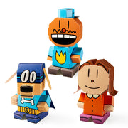 Dog Man 3 Pack Featuring Chief Sarah Hatoff And Bark Knight From Dav Pilkey Creator Of Captain Underpants Build Your Own 3d Product Figures Sturdy No Glue No Scissors Activity For Kids